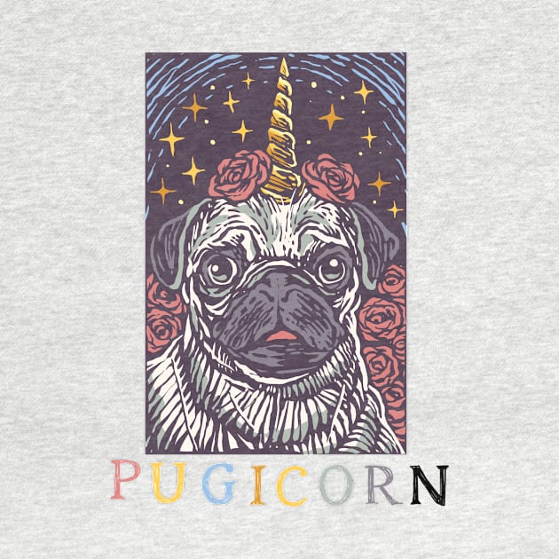 Pugicorn Pug Dog Unicorn by unicorn shirt